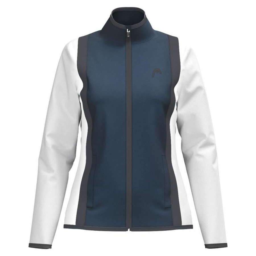 Head Club 25 Bleu Marine Blanc Veste Femme  Offre - Pas cher
