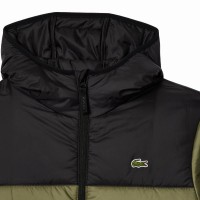 Chaqueta Lacoste Verde Kaki Negro  Oferta + Barato