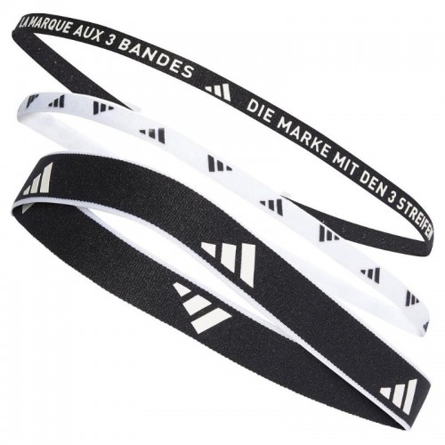 Cintas Adidas Negro Blanco 3 Unidades Cintas Adidas Negro Blanco 3 Unidades