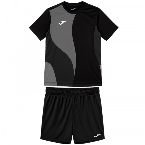 Conjunto Joma Camp Negro Gris Junior Conjunto Joma Camp Negro Gris Junior