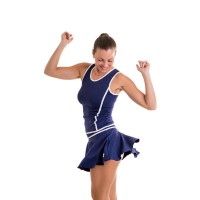 BB Court Navy Blue Skirt  Offer + Cheap