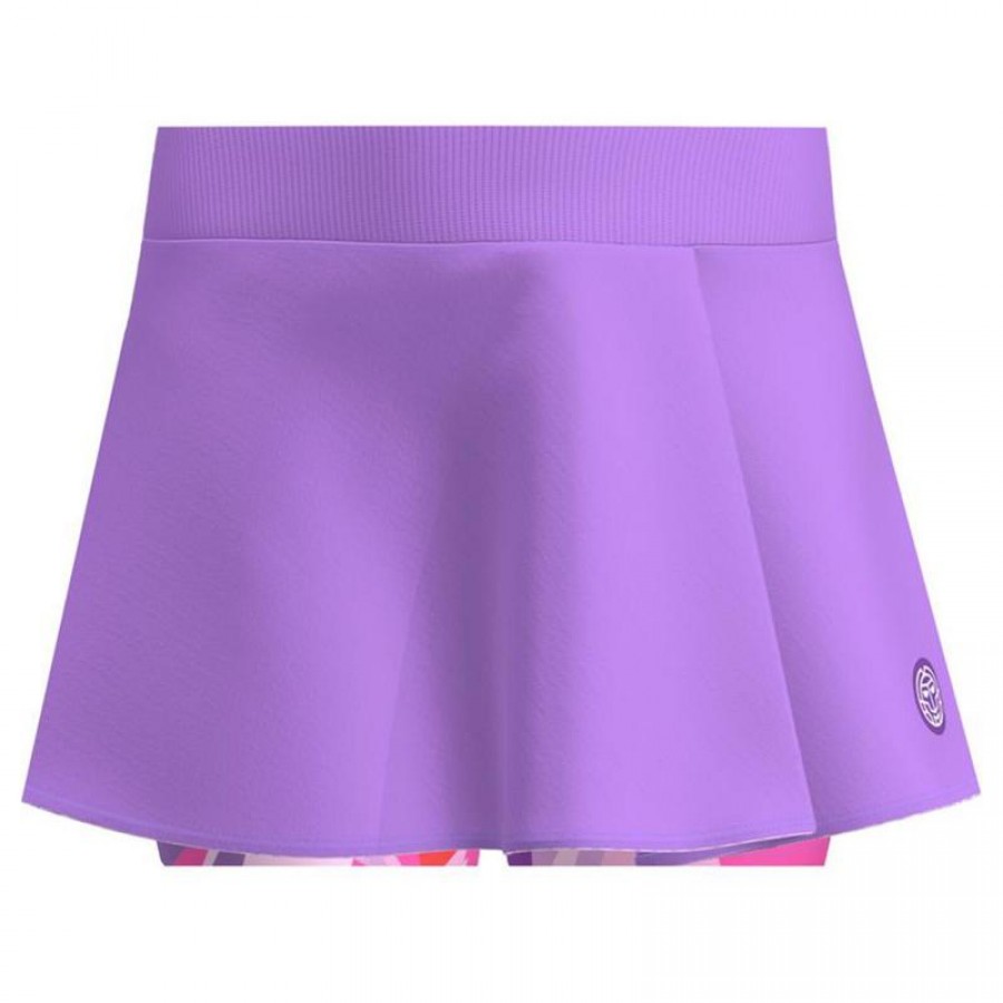 Falda Bidi Badu Estampa Estampada Lila Rosa Ondulada  Oferta + Barato