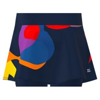 Falda Bidi Badu Twiggy Printed Wavy Azul Oscuro Mix  Oferta + Barato