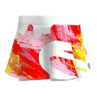 Falda Bidi Badu Wild Arts Printed Wavy Blanco Mix  Oferta + Barato