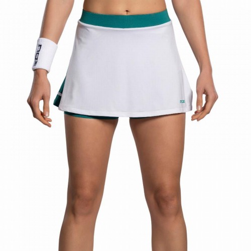 Falda Nox Pro Blanco Verde Ivy