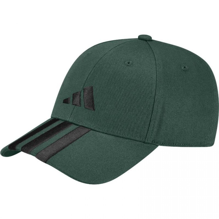 Casquette Adidas Baseball 3 Stripes Vert Foncé