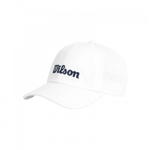 Gorra Wilson Blanco Azul Marino perforé activement