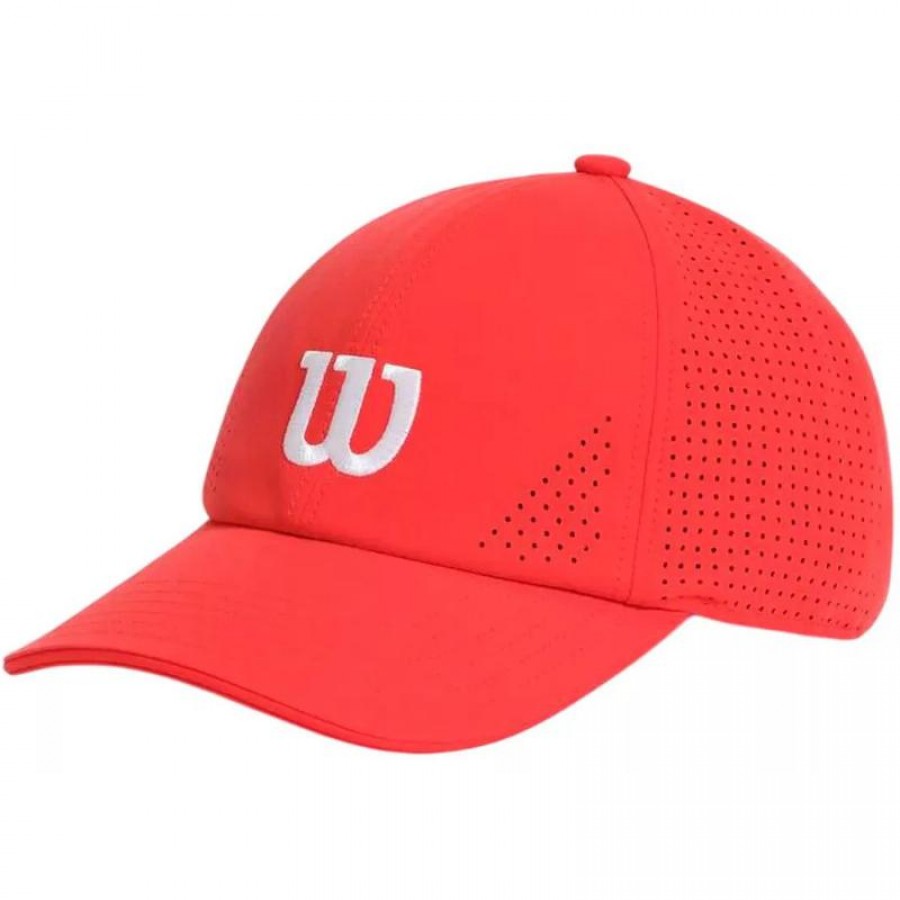 Gorra Wilson Active Rojo perforé  Offre - Pas cher