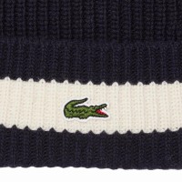 Chapeu de Lã Branca Azul Marinho Lacoste  Oferta + Barato