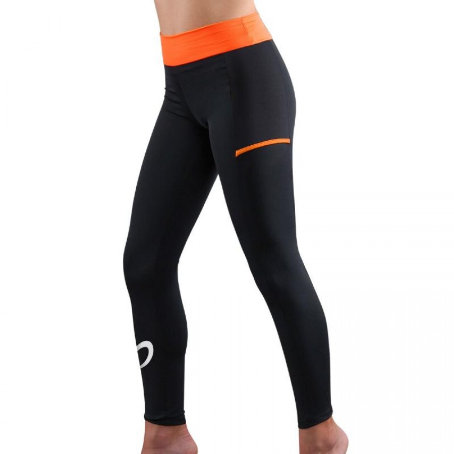 Endless Cross Pocket Black Orange Junior Leggings  Offer + Cheap