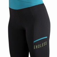Leggings Endless Cross Pocket Preto Petroleo  Oferta + Barato