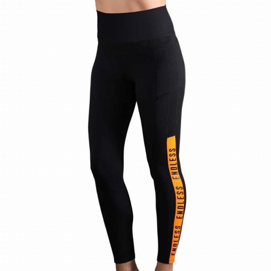Endless Syncro Noir Orange Leggings  Offre - Pas cher