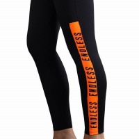 Endless Syncro Noir Orange Leggings  Offre - Pas cher