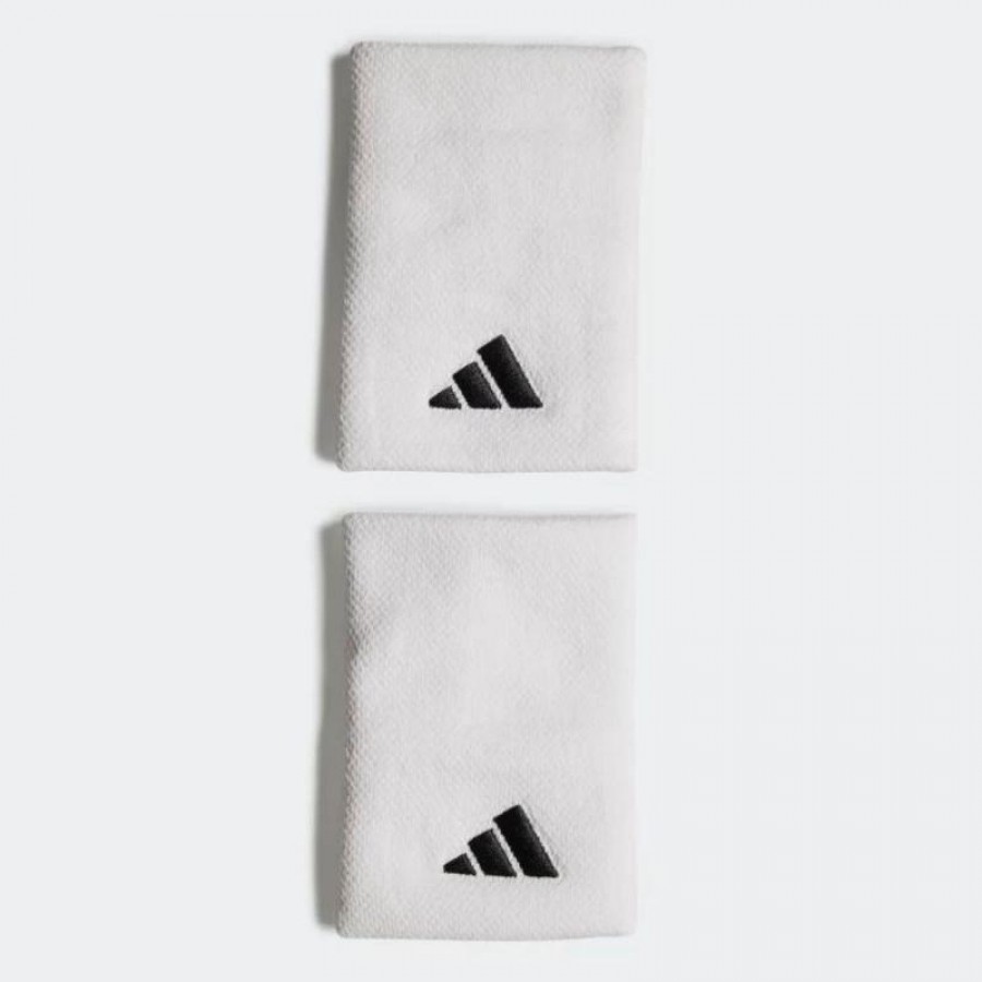 Adidas Large White wristbands 2 unites  Offre - Pas cher