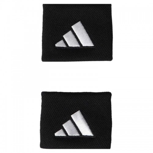 Munequeras Adidas Cortas Negro Blanco 2 Unidades Munequeras Adidas Cortas Negro Blanco 2 Unidades