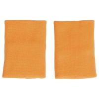 Muñequeras Adidas Naranja Blanco Grande 2 Unidades