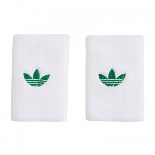 Muñequeras Adidas Original Largas Blanco Verde 2 Unidades Muñequeras Adidas Original Largas Blanco Verde 2 Unidades