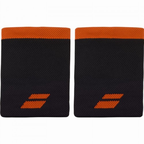 Logo Babolat Pulseiras Jumbo Pretas Vermelhas 2 Unidades