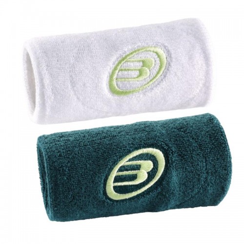 Muñequeras Bullpadel BPMU252 I Blanco Verde Oscuro Muñequeras Bullpadel BPMU252 I Blanco Verde Oscuro