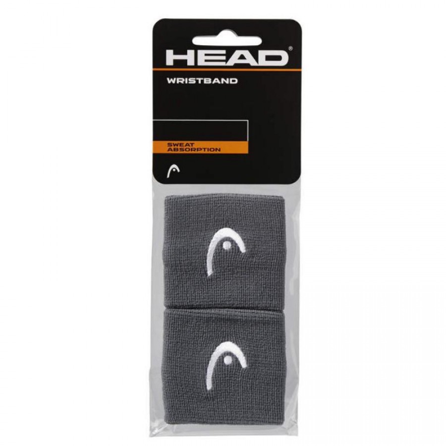 Muñequeras Head Antracita 2,5'