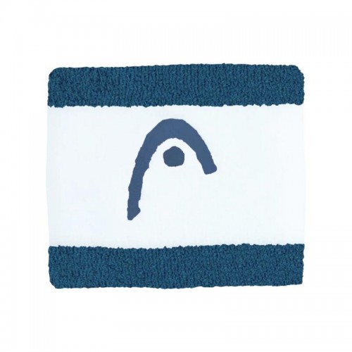 Munequeras Head Striped 2.5 Azul Teal Blanco 2 Unidades Munequeras Head Striped 2.5 Azul Teal Blanco 2 Unidades
