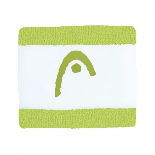 Munequeras Head Striped 2.5 Lima Blanco 2 Unidades Munequeras Head Striped 2.5 Lima Blanco 2 Unidades