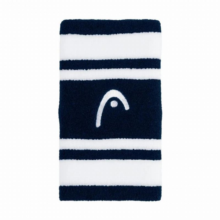 Tete rayee 5 Poignets Bleu Marine Blanc 2 Unites  Offre - Pas cher