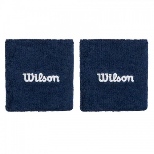 Muñequeras Wilson Azul Marino 2 Unidades Muñequeras Wilson Azul Marino 2 Unidades