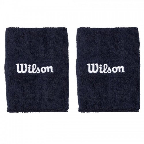 Muñequeras Wilson Wide Terry Azul Marino 2 Unidades Muñequeras Wilson Wide Terry Azul Marino 2 Unidades