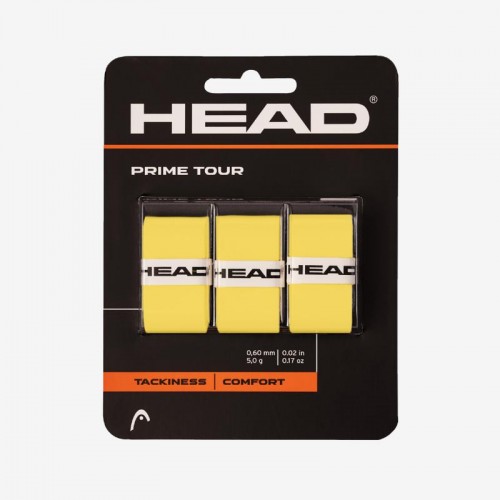 Overgrips Head Prime Tour Amarillo 3 Unidades Overgrips Head Prime Tour Amarillo 3 Unidades