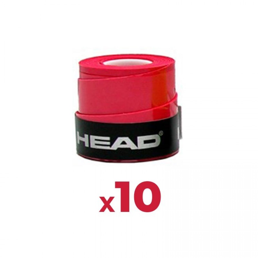 Overgrips Cabeça Xtreme Soft Vermelho 10 Unidades