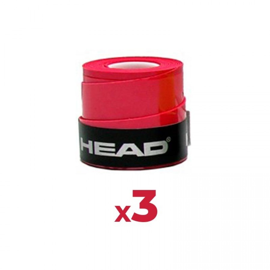 Overgrips Cabeça Xtreme Soft Red 3 Unidades