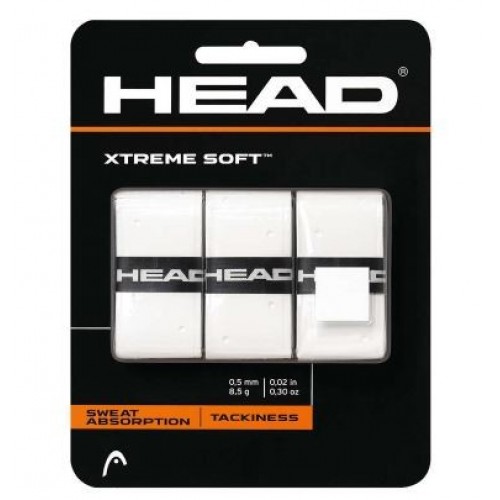 OVERGRIPS PADEL Head Xtreme Soft 3 Unidades Blancos OVERGRIPS PADEL Head Xtreme Soft 3 Unidades Blancos