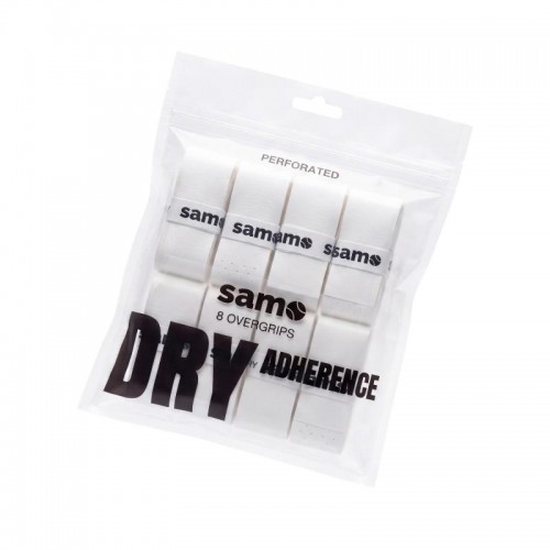 Sobregrips Samo Dry Adherence Liso Blanco 8 Unidades