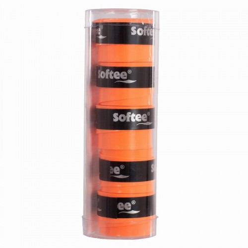 Overgrips Softee Tech Lisos Naranja Fluor 5 Unidades