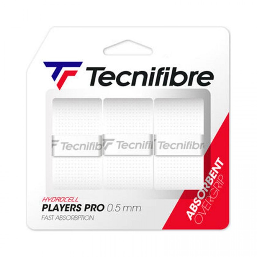 Tecnifibre Players Pro Blanc Surgrips 3 Unites  Offre - Pas cher