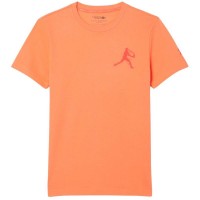 Pack Lacoste Novak Djokovic Orange T-Shirt and White Cap  Offer + Cheap