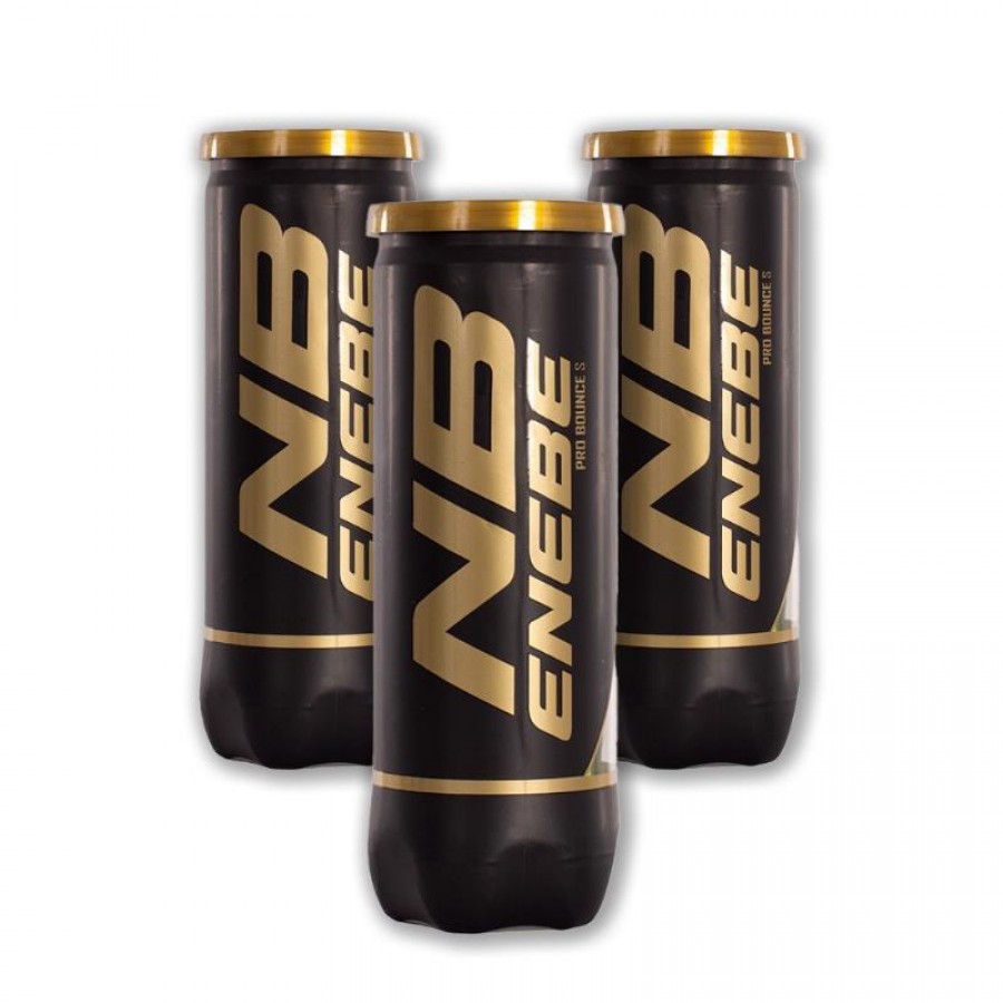Pack of 3 Enebe Pro Bounce S Ball Bottles PADELPOINT Pack of 3 Enebe Pro Bounce S Ball Bottles
