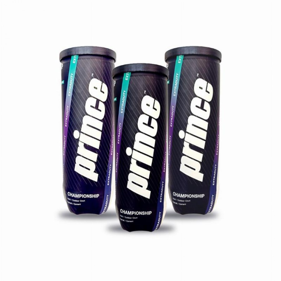 Pacote de 3 Latas de Bolas Prince Championship Extraduty  Oferta + Barato