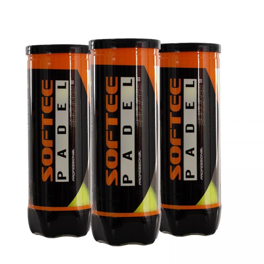Pack de 3 Botes de Pelotas Softee Euclides  PADELPOINT Pack de 3 Botes de Pelotas Softee Euclides