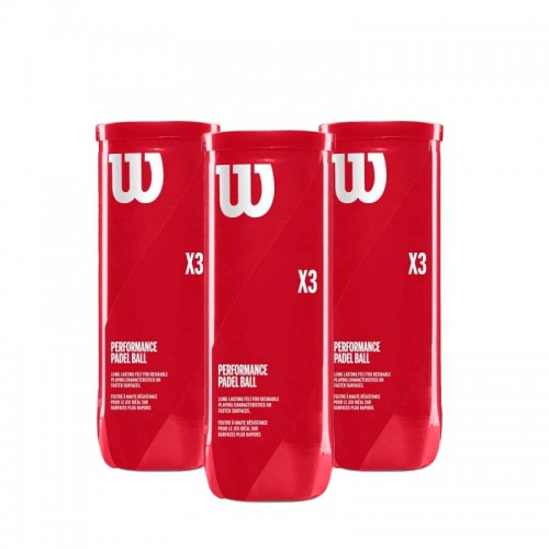 Pack de 3 Botes de Pelotas Wilson X3 Pack de 3 Botes de Pelotas Wilson X3