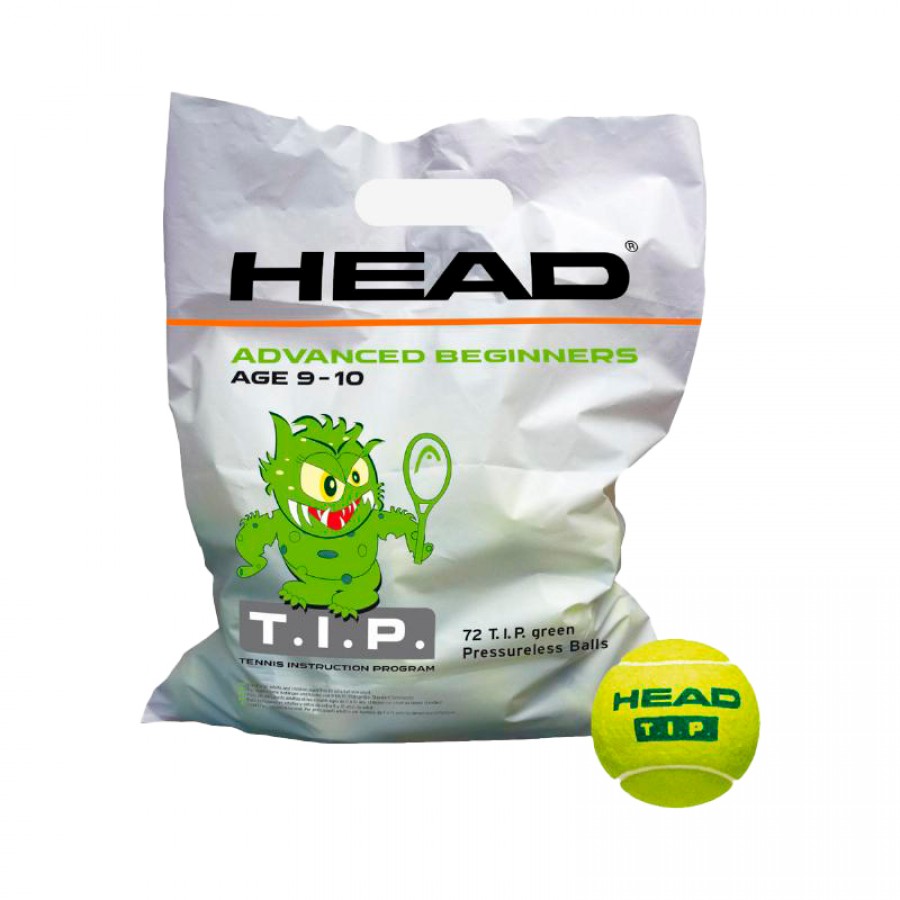 Pack de 72 Pelotas Head T.I.P. Green PADELPOINT Pack de 72 Pelotas Head T.I.P. Green