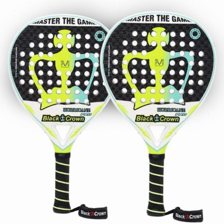 Pacote Pala Black Crown Marta Marrero Hurricane Pro 2022 x2  Oferta + Barato