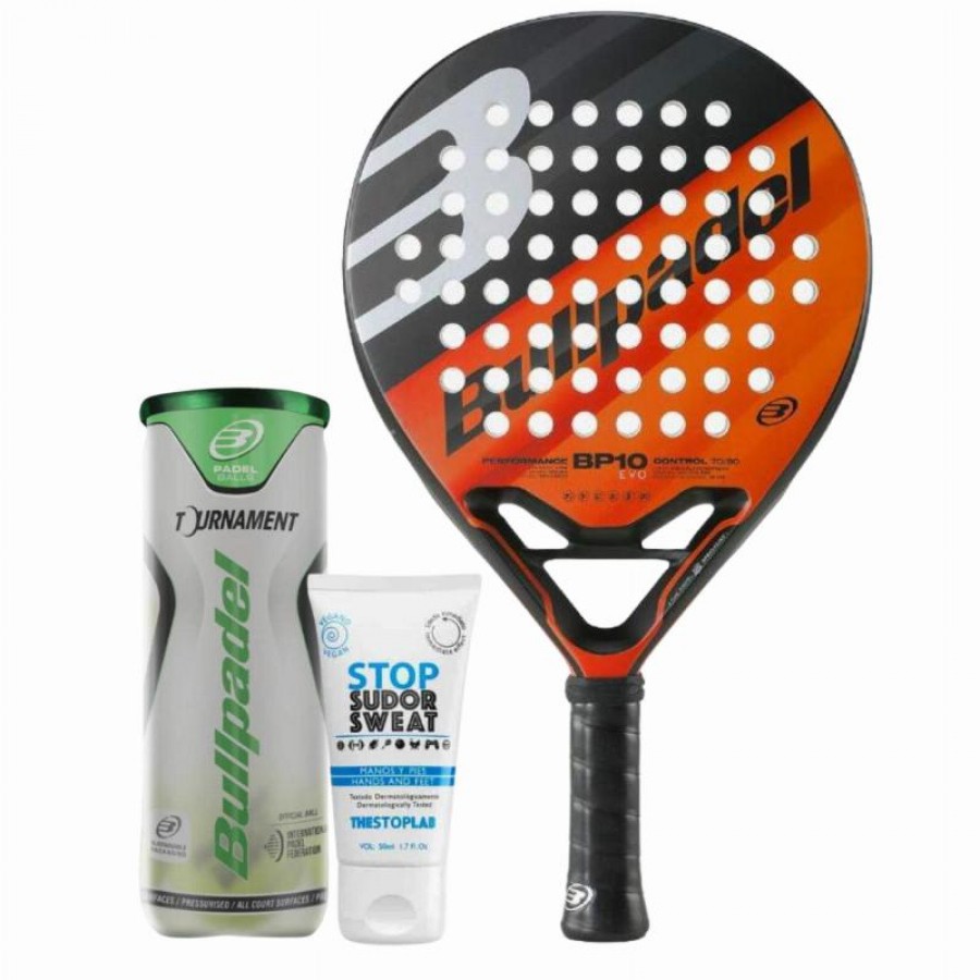 Pack Raquete Bullpadel BP10 EVO 2023 com Magnésio e Bolas  Oferta + Barato