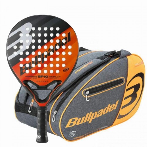 Pack Pala Bullpadel BP10 EVO 2023 y Paletero Bullpadel Naranja Pack Pala Bullpadel BP10 EVO 2023 y Paletero Bullpadel Naranja