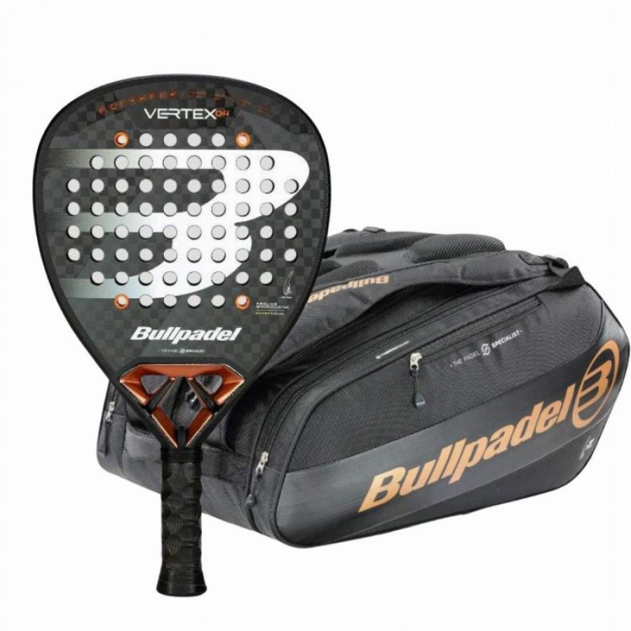Raquette Pack Bullpadel Juan Tello Vertex 04 2025 avec sac à raquettes Padel