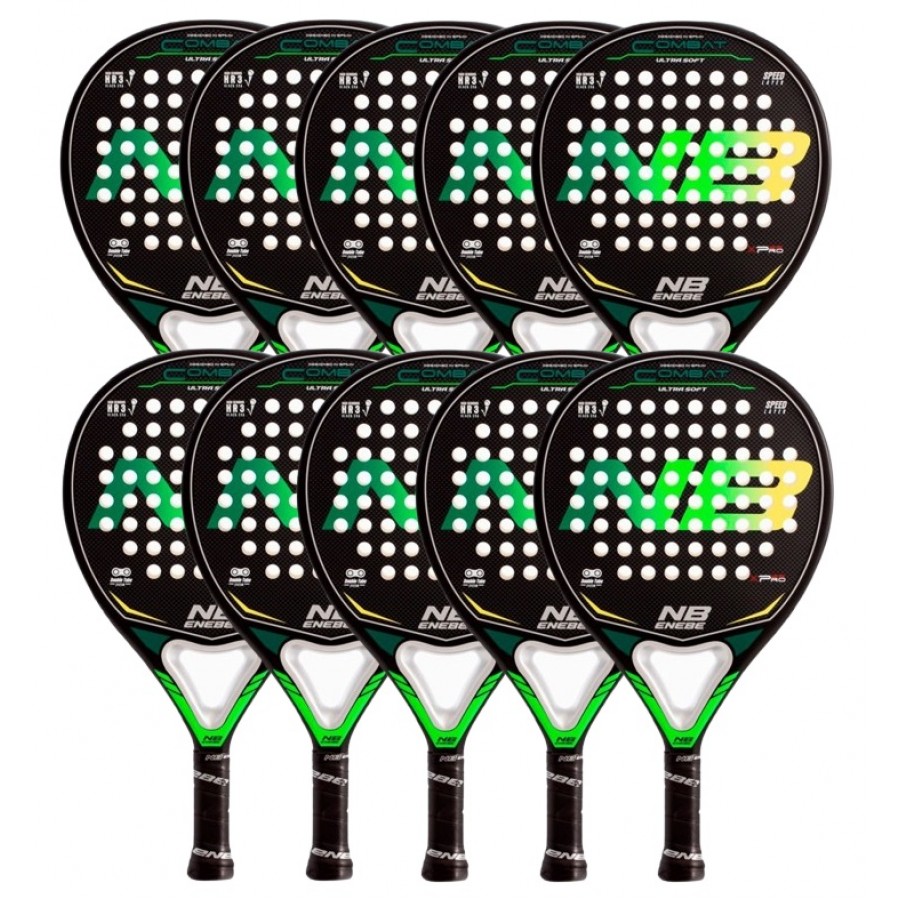 Pacote Enebe Combat Green Yellow Paddle x10  Oferta + Barato