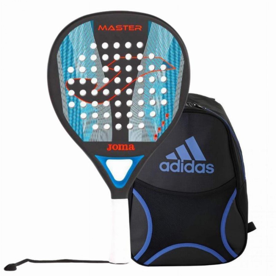 Joma Master Pá de Flúor Turquesa Preta com Mochila  Oferta + Barato