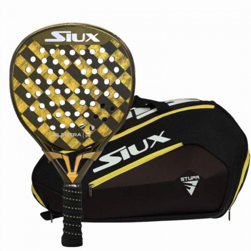 Pacote Siux Stupa Electra Pro ST4 2025 com bolsa de raquete de padel