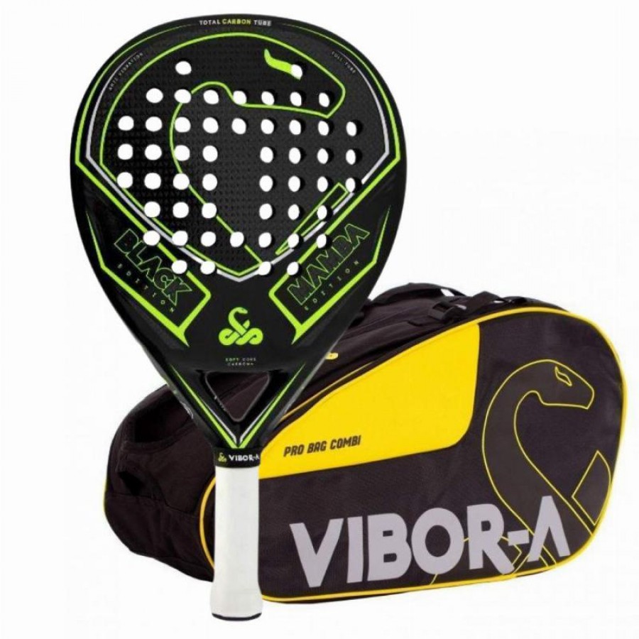 Pack Pala Vibora Black Mamba Edition 2019 y Paletero  Oferta + Barato